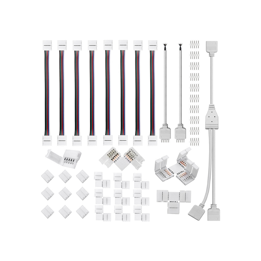 5 Pin Led Strip Connector Kit, For 12Mm Rgbw Led Strip Connection 4851714870368