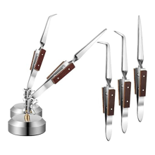 5 Pcs Soldering Tweezers Set with Base 360 Rotation