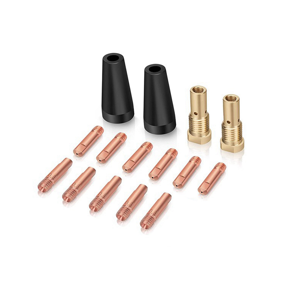 15Pcs Mig Welding Kit Flux Core Gasless Nozzle 0.8Mm 4851714869799