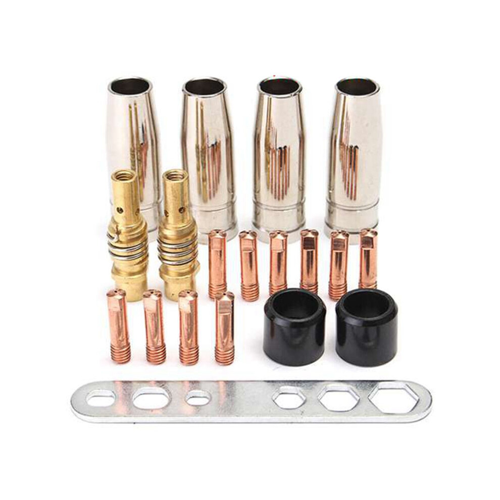 19Pcs Nozzle Contact Tips Holder for Mig Welder Torch Contact 15AK