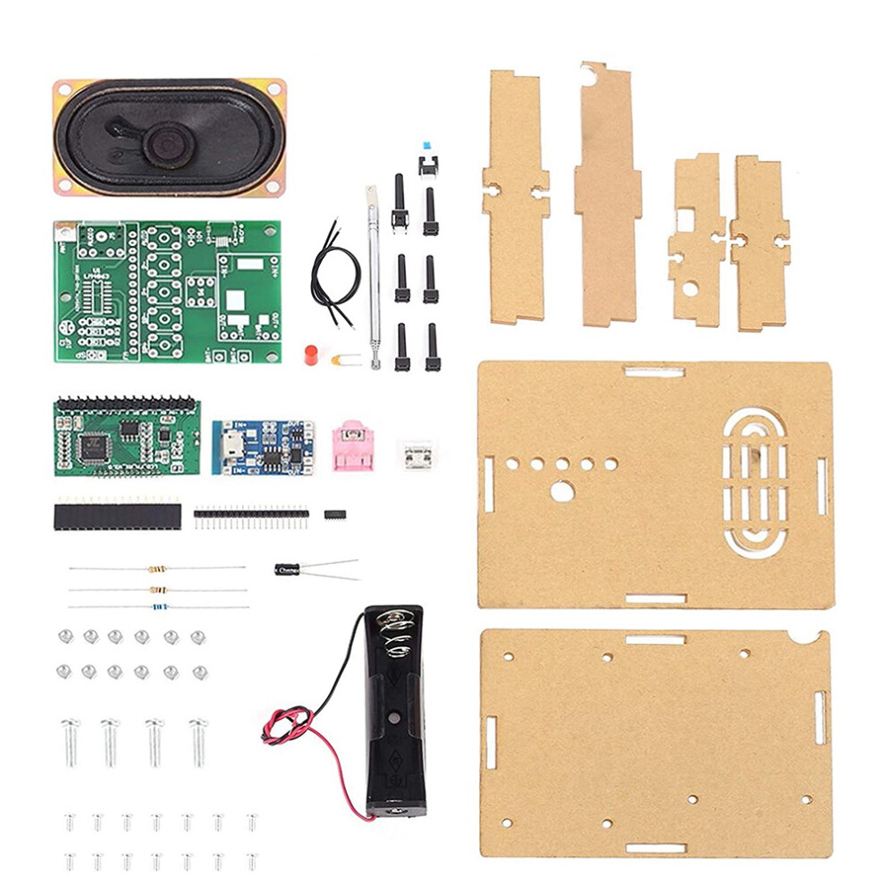 Fm Radio Kit Diy Soldering Project Adjustable Diy Kits For Leaning 4851714874984