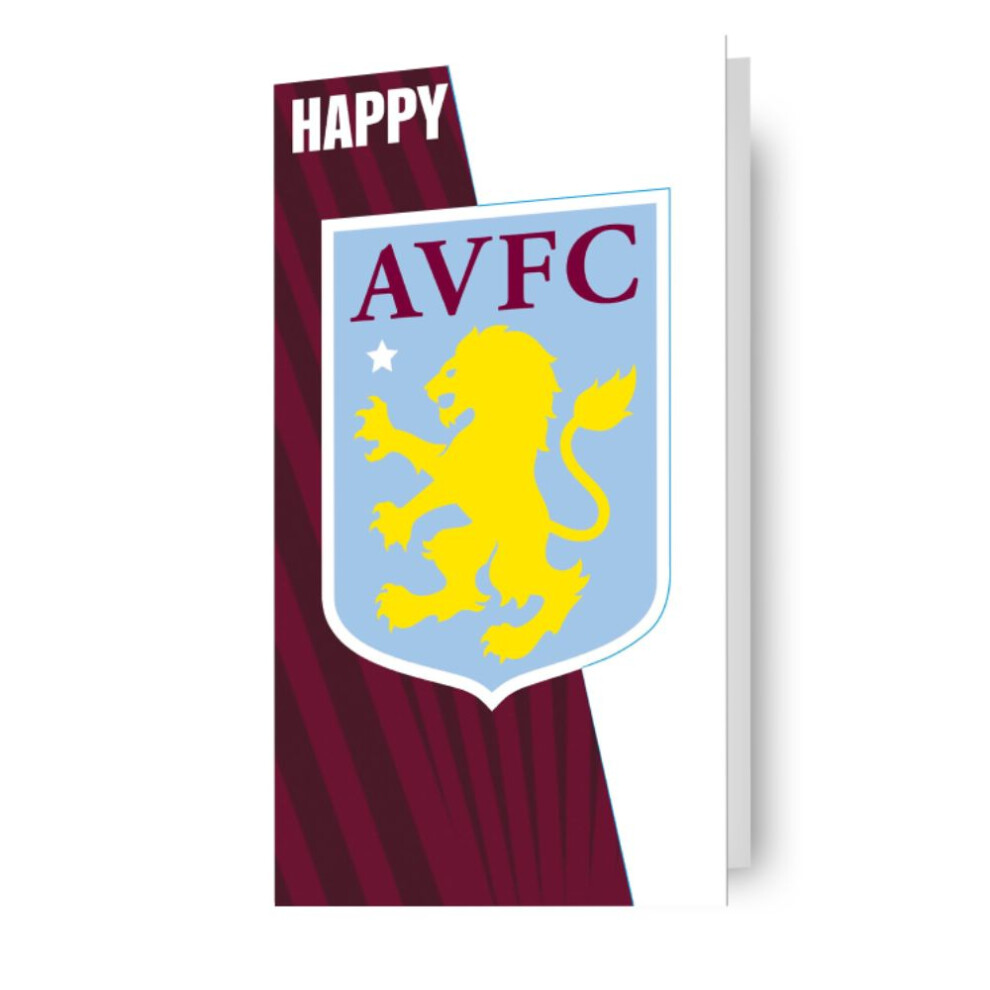 Aston Villa FC Crest Birthday Card