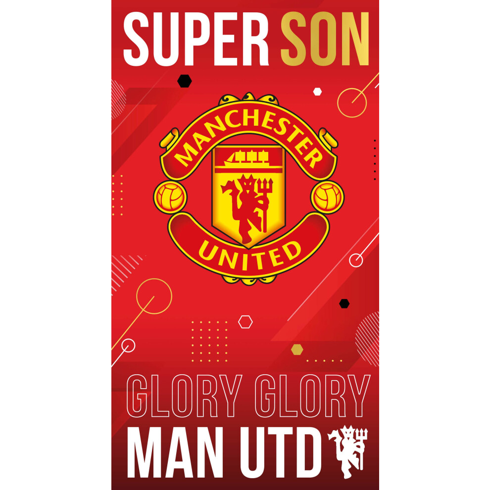 Manchester United FC Son Birthday Card