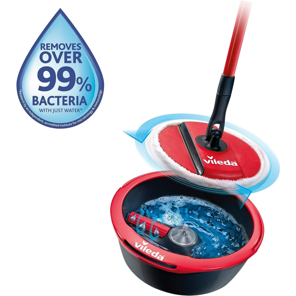 Vileda Spin And Clean Floor Mop Bucket Set, Spin Mop Cleaning Floors