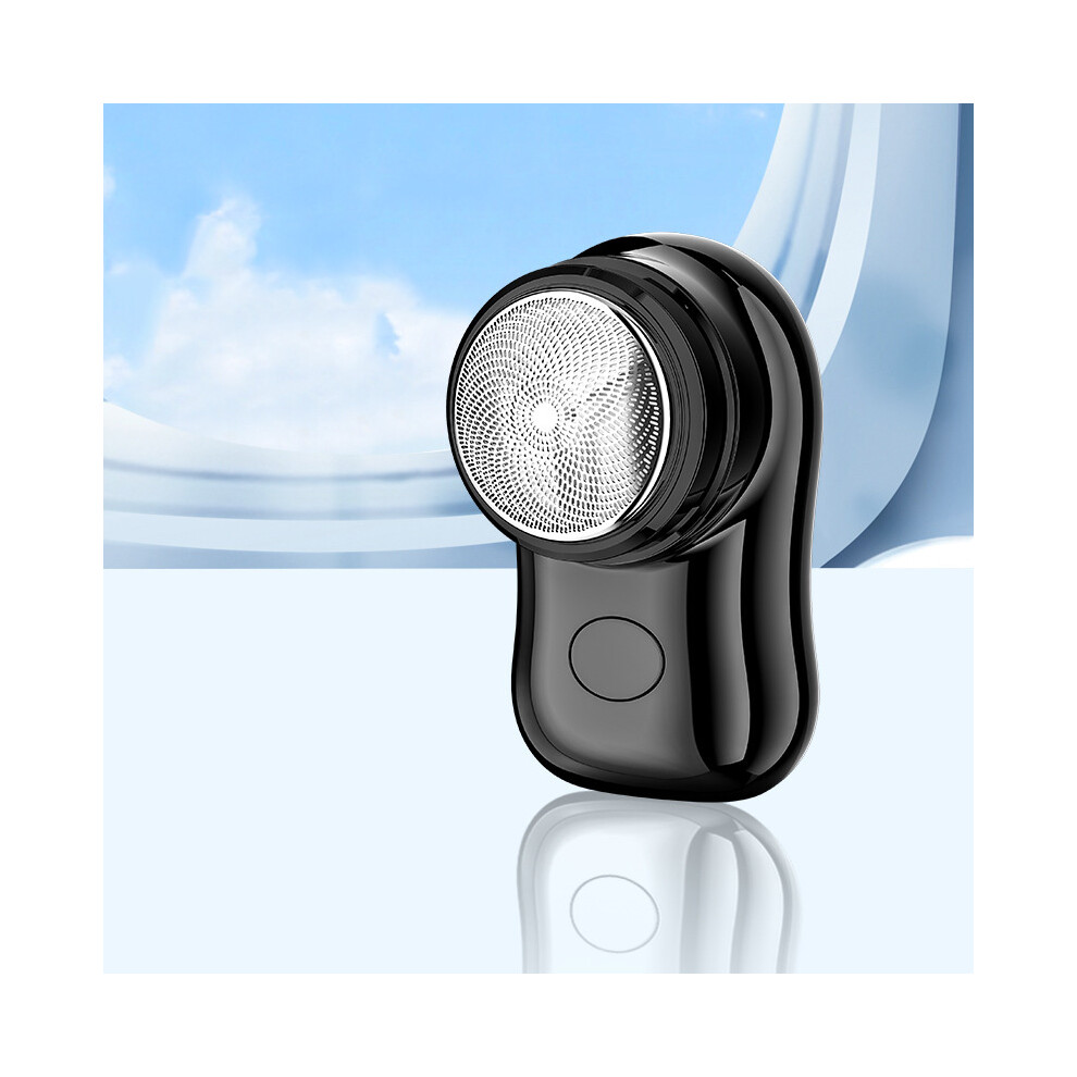 (Black) Electric Shaver Travel Portable Style Mini Detachable Water Washing Blade Shaver