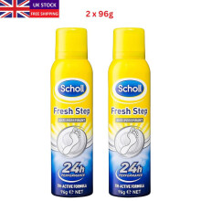 (Antiperspirant Spray (2 x 96g)) Scholl Fresh Step - 24 Hour Freshness Foot Spray