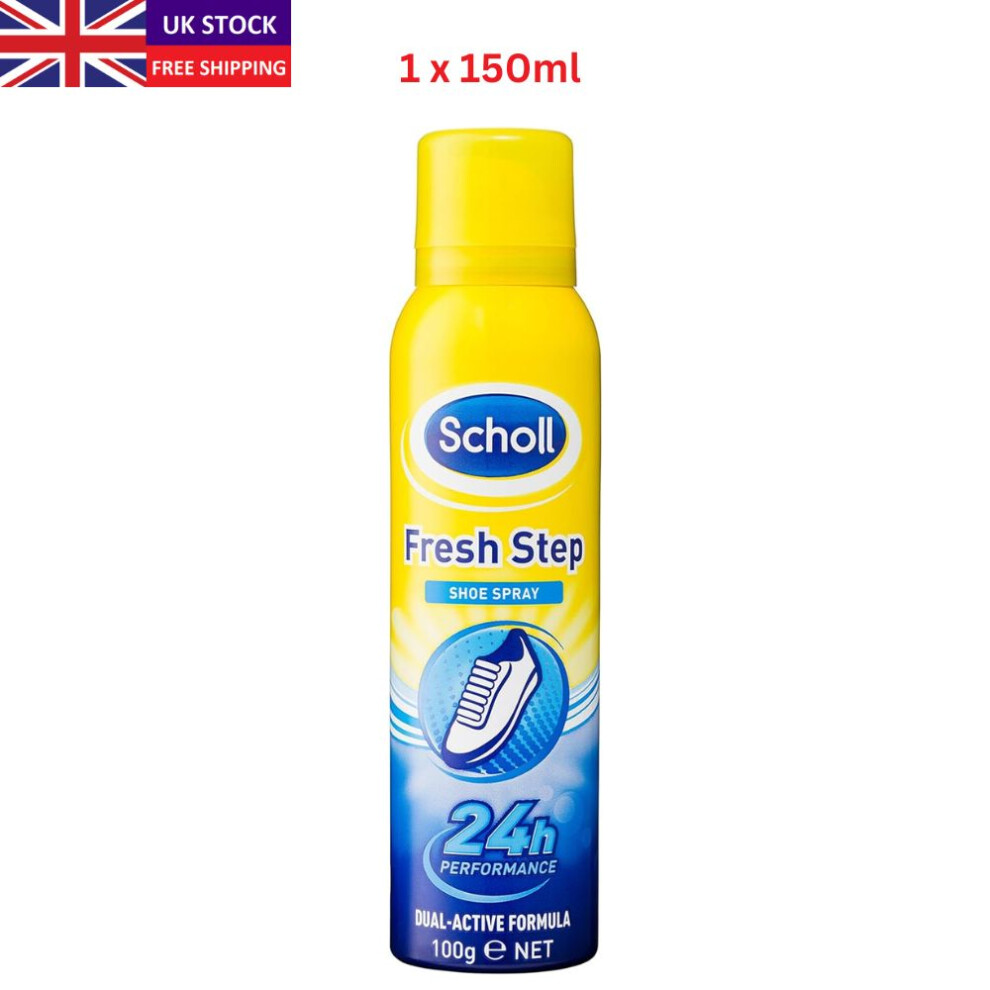 (Anti Odour Shoe Spray (1 x 150ml)) Scholl Fresh Step - 24 Hour Freshness Foot Spray