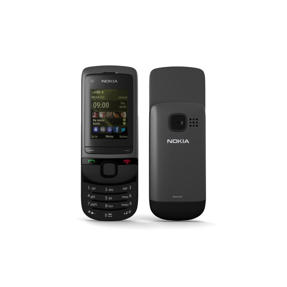 Nokia C2-05 Slider Classic 2G Easy to use Senior Phone