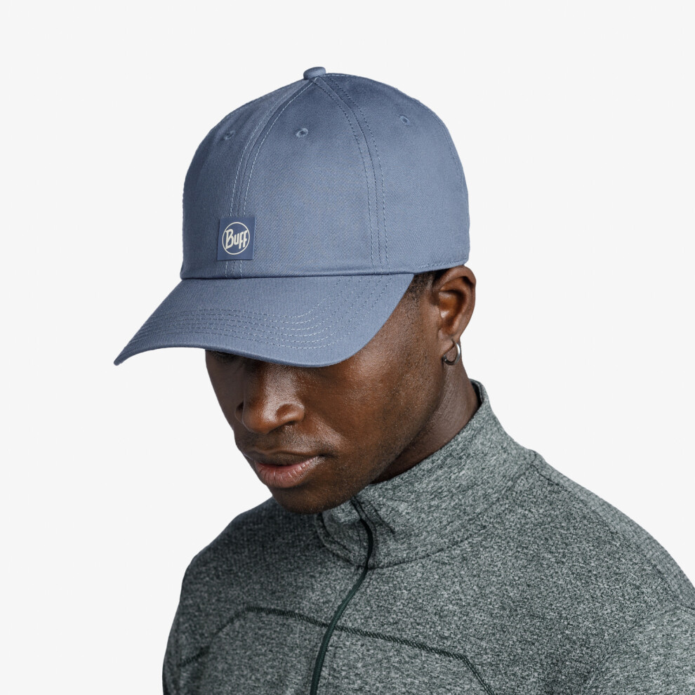 (One Size, Zire Steel) Buff Adults Solid UPF 50 6 Panel Lightweight Running Baseball Cap Hat