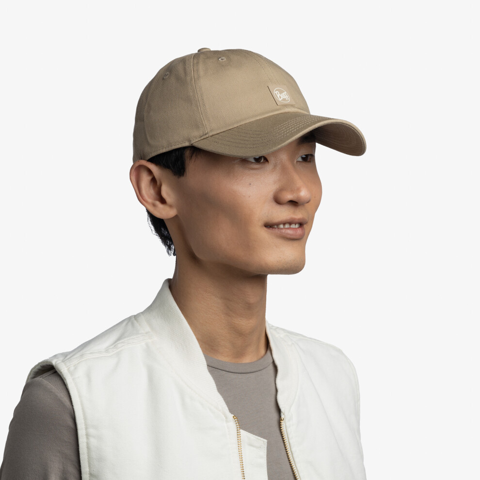 Buff (One Size, Zire Fawn) Adults Solid Upf 50 6 Panel Lightweight Running Baseball Cap Hat