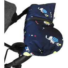 Pram Hand Warmer Stroller Fleece Hand Muff Pram Pushchair Gloves Hand Gloves Waterproof Anti Freeze Warm Winter Baby Stroller Gloves Handmuff Universa