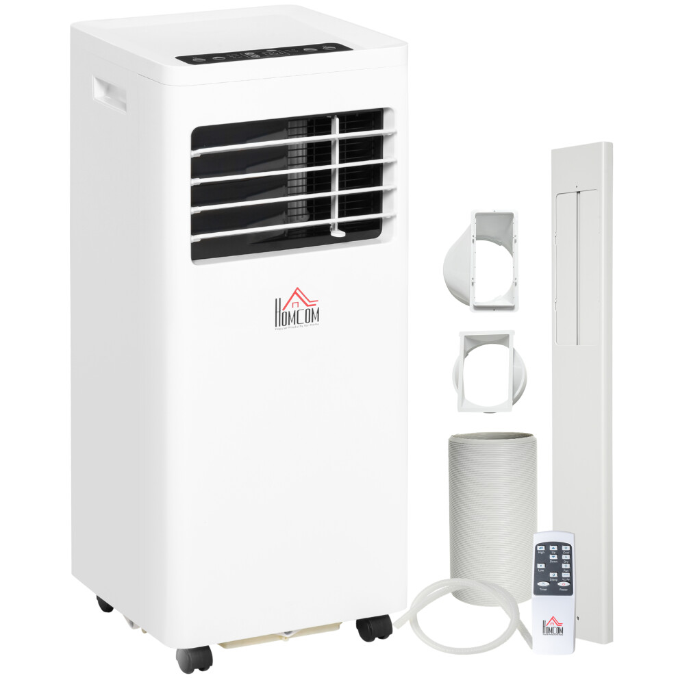 HOMCOM Mobile Air Conditioner White W/ Remote Control Cooling Ventilating 780W