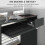 Homcom HOMCOM Compact Computer Table w/ Keyboard Tray Drawer Study Office Work, Grey 3
