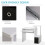 Homcom HOMCOM Computer Desk with Sliding Keyboard Tray Storage Drawer Shelf White 4