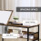 Homcom HOMCOM Tiltable Drafting Table Home Office Computer Desk w/ Shelf, Rustic Brown 6