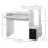 Homcom HOMCOM Computer Desk with Sliding Keyboard Tray Storage Drawer Shelf White 2