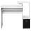 Homcom HOMCOM Computer Desk with Sliding Keyboard Tray Storage Drawer Shelf White 7