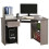 Homcom HOMCOM L-Shaped Corner Computer Desk w/ 2 Shelves Worktop Keyboard Tray Grey 1