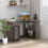 Homcom HOMCOM L-Shaped Corner Computer Desk w/ 2 Shelves Worktop Keyboard Tray Grey 3