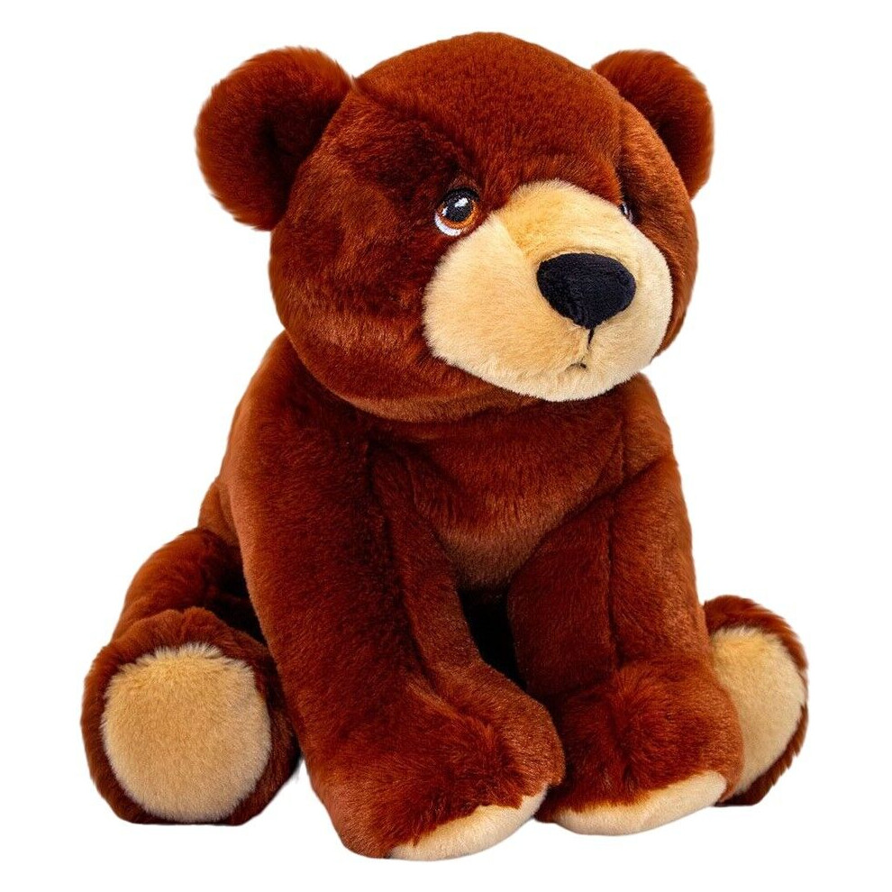 Keel Toys Keeleco Bear Soft Toy Plush Lovely Teddy Animal 18Cm Brown