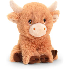 Keel Toys Keeleco Shaggy Cow 18cm Stuffed Soft Toy Plush