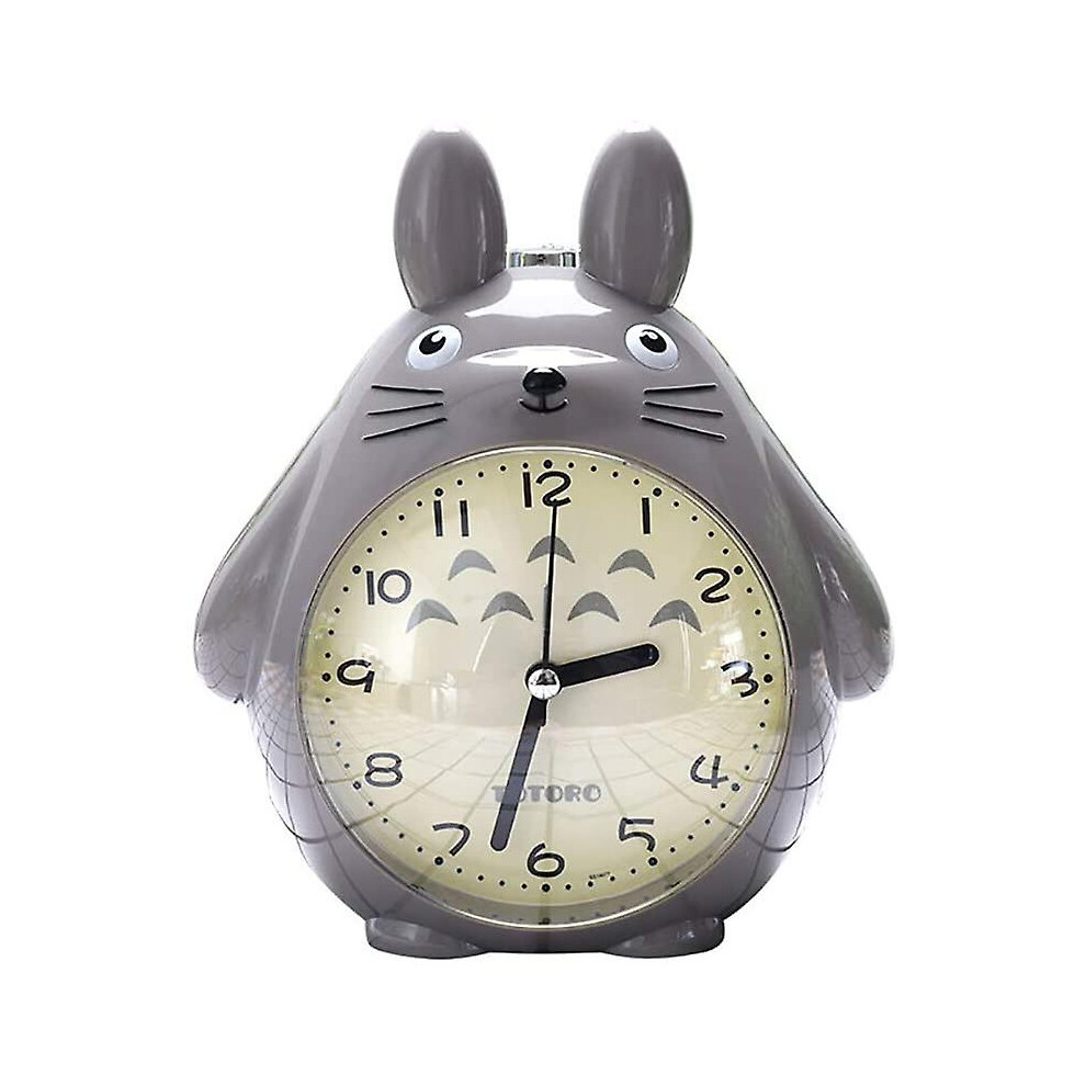 Wekity For Totoro Theme, Snooze Function Silent  And Led Night Light Clocks Best Gift For Kids Teens And Friend,gray