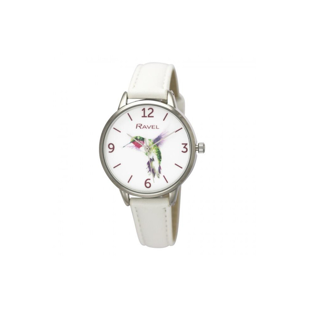 Ravel Women's Hummingbird Watch - White RF010.4