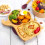Bamboo Elephant Plate Bowl & Spoon Set Suction Stay-Put Design (Red) 2