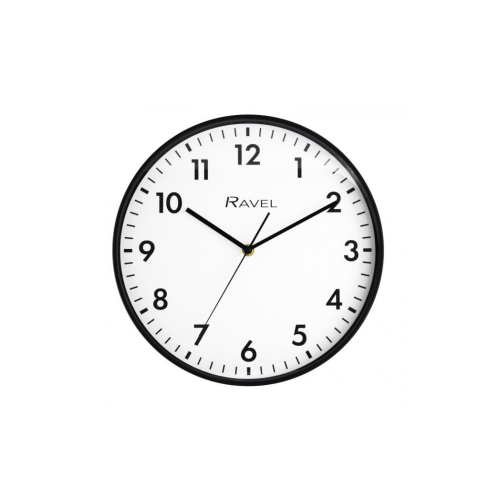 Ravel Ravel 30cm White Dial Black Wall Clock R.WC.30.3