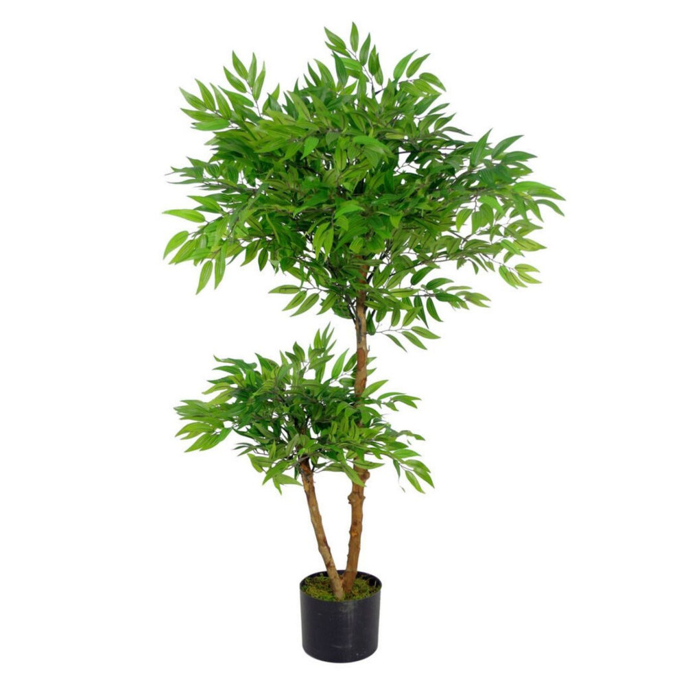 New Leaf Leaf Leaf Realistic Artificial Ficus Tree / Plant 100Cm