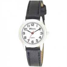 Ravel Women's Classic Leather Strap Watch R0132.11.2 - Timeless, Elegant Everyday Accessory