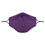 Cotton Mask- Three Layer With Filter Pocket - Adults - Purple 3