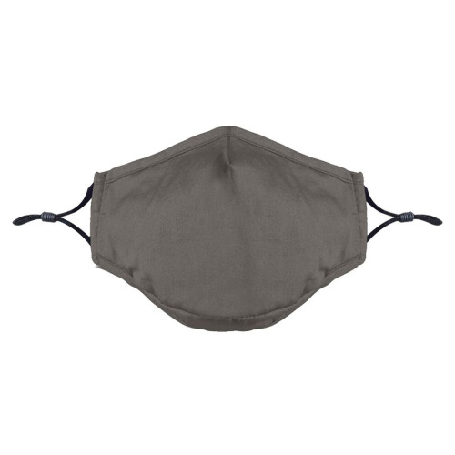 Cotton Mask- Three Layer With Filter Pocket - Adults - Grey