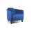 86CM BLUE COLOUR VELVET ARMCHAIR 2