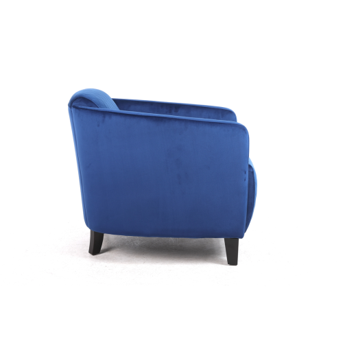 86CM BLUE COLOUR VELVET ARMCHAIR 2