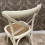 WHITE FRENCH CROSS BACK CHAIR 2