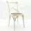 WHITE FRENCH CROSS BACK CHAIR 8