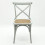 GREY FRENCH CROSS BACK CHAIR 3