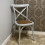 GREY FRENCH CROSS BACK CHAIR 5