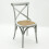 GREY FRENCH CROSS BACK CHAIR 4