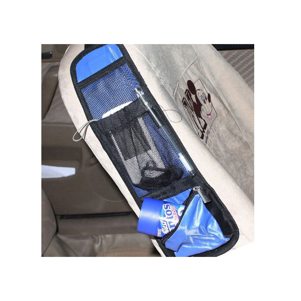 Pack Of 2 Car Multi Side Pocket Seat Storage Hanging Bag Organise Pouch - Blue 5055675894107