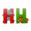 JUNGLE LETTER UPPERCASE - H 1