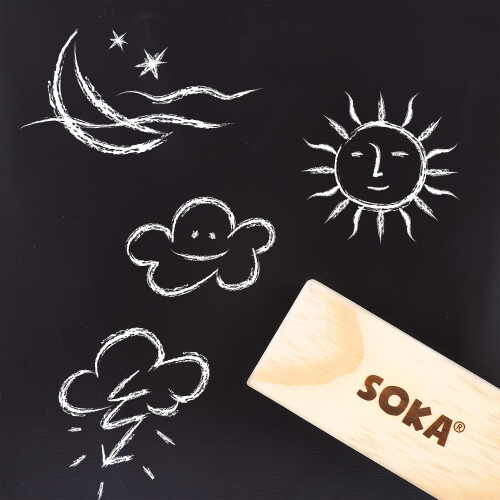 SOKA Chalkboard Premium Wool Felt Eraser Blackboard Whiteboard School Office 2