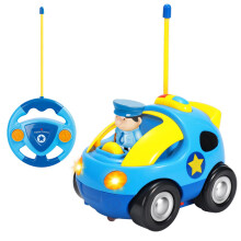 SOKA My First Remote Control Car for Toddlers - Light & Sound, Easy Forward/Reverse, Removable Driver, Safe ABS Plastic (18m+)