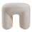 Living And Home (White) Modern Teddy Bear Fur Upholstered Footstool 4