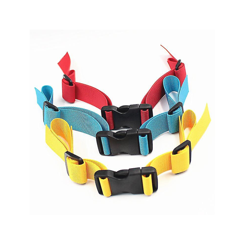 Backpack Chest Straps, Anti Slip Chest Strap Nylon Sternum Strap Backpack Chest Harness Adjustable Chest Strap For Rucksack (3pcs, Red blue yell(haoyi-image-OPC-PDSXFJ9-NEW