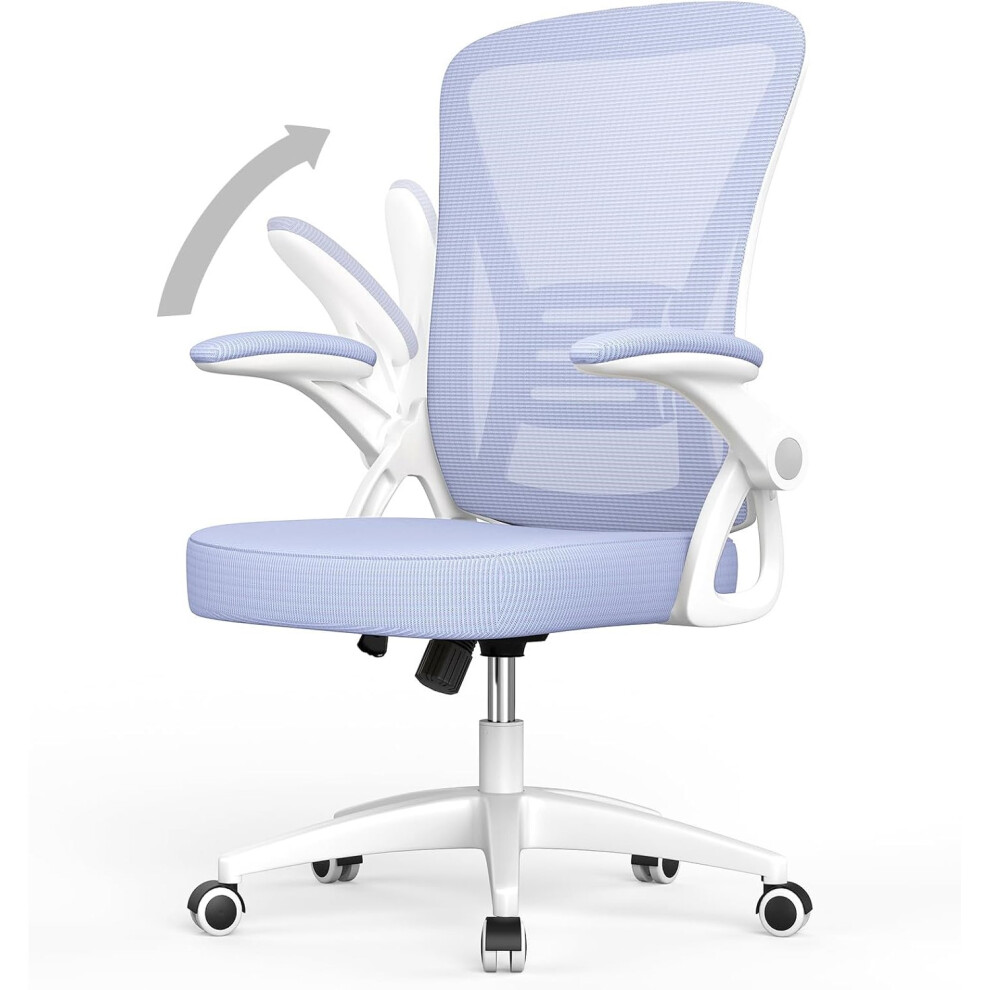 Office Chair with 360° Rotation Seat and Adjustable Armrests