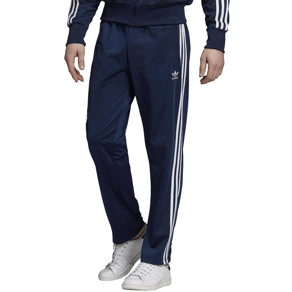 (Navy, M) Adidas Mens Firebird Tracksuit Bottoms Gym Pants