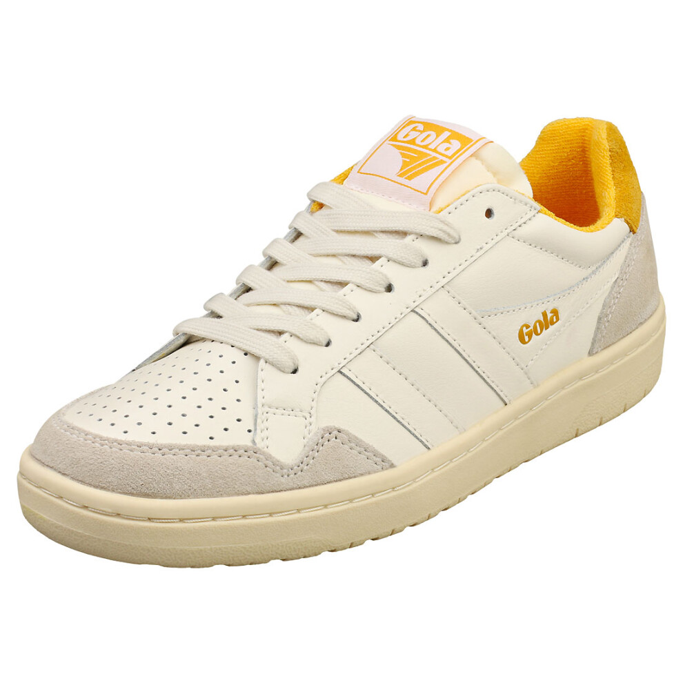 (5) Gola Eagle Womens Casual Trainers in Off White Sun
