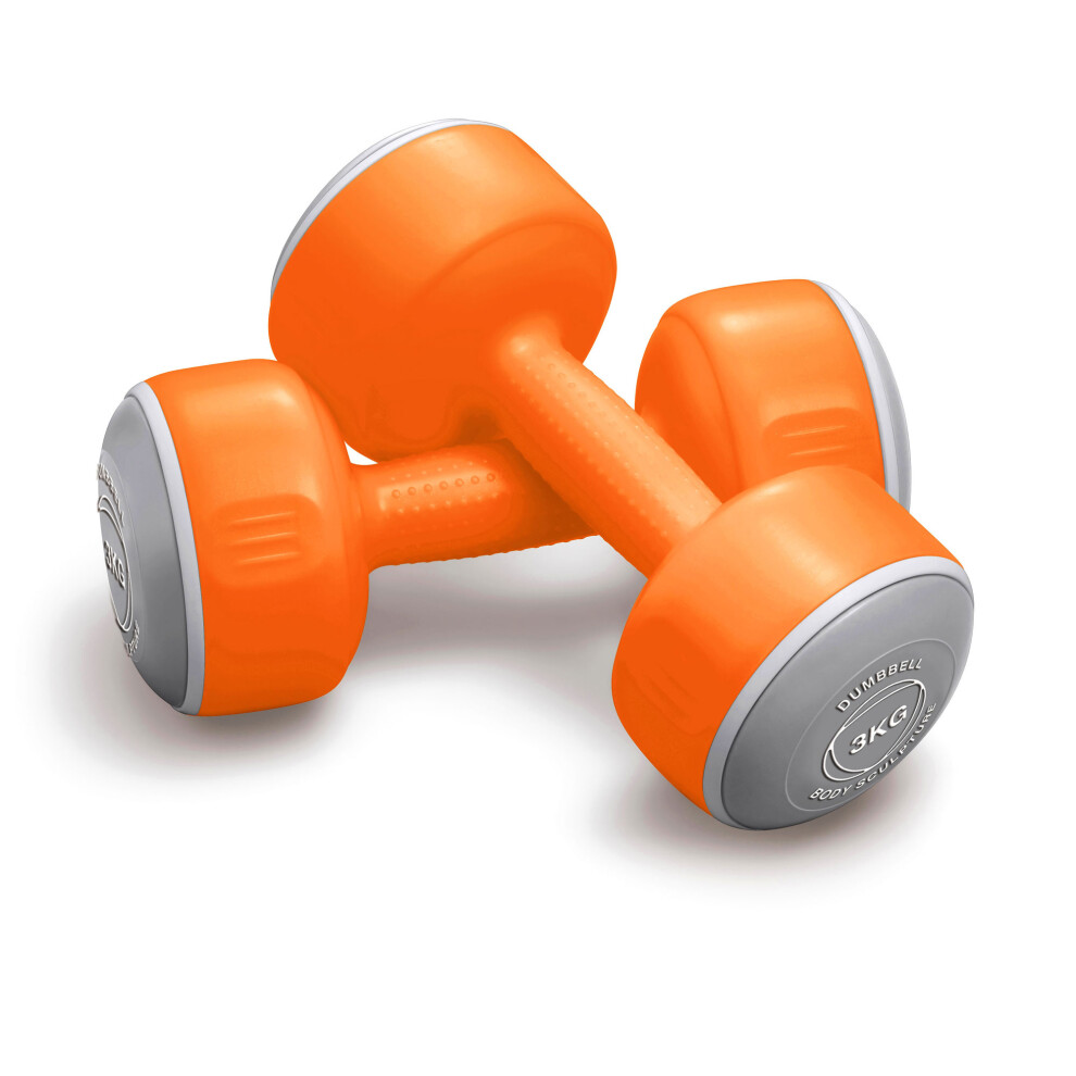 (2 x 3kg) Body Sculpture Smart Dumbbells Home Fitness Hand Weights